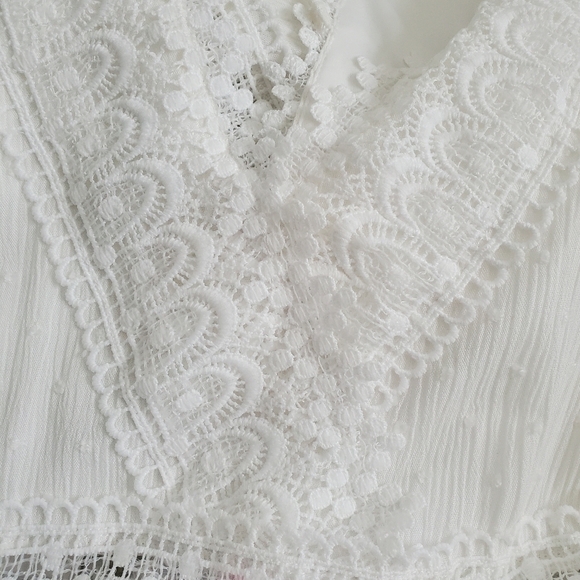 SOUTHERN FRIED CHICS DRESS WESTERN RODEO BOHO COASTAL COWGIRL CREAM WOMENS ( L ) - Picture 11 of 16